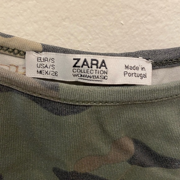 Zara camo print tank top - Picture 2 of 3